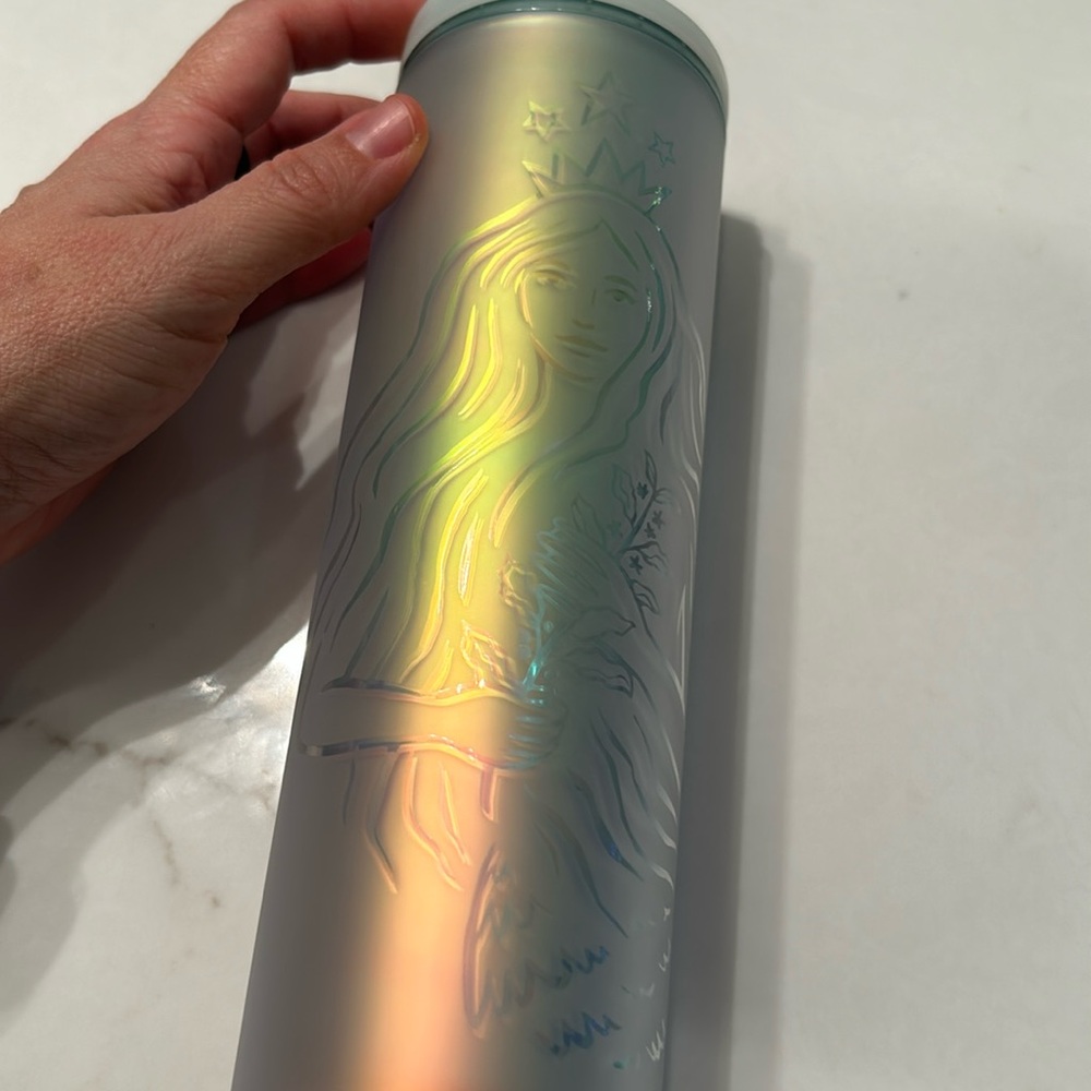 New Starbucks 50 anniversary limited edition mermaid siren tumbler iridescent